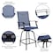Flash Furniture 2PK Outdoor Stool - 30 inch Patio Bar Stool, Navy 2-ET-SWVLPTO-30-NV-GG - alternate 4